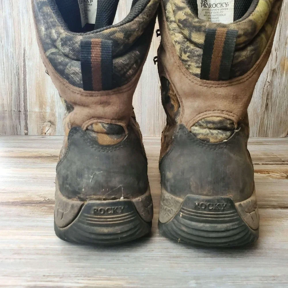 Rocky BearClaw 3D 800G Thinsulate Gore-Tex Camo Hunting Boots Mens 9M 7327‎